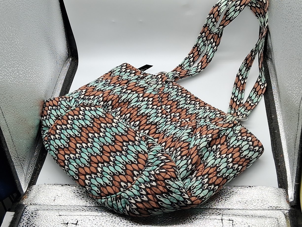 Vera Bradley “Sierra Stream” Double Strap Large Shoulder Bag -Retired 2015
