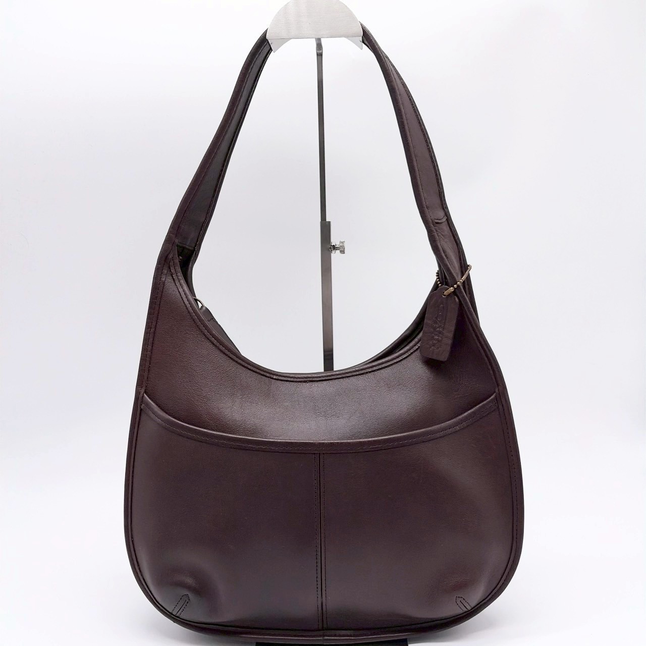 COACH Vintage Brown Leather Ergo Shoulder Bag 9033 Made in USA From Japan #233