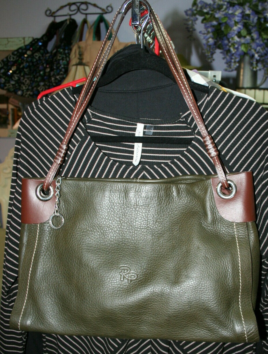 Robert Pietri Pebbled Leather Hobo Shoulder Bag Purse Large Spain EUC KAKHI