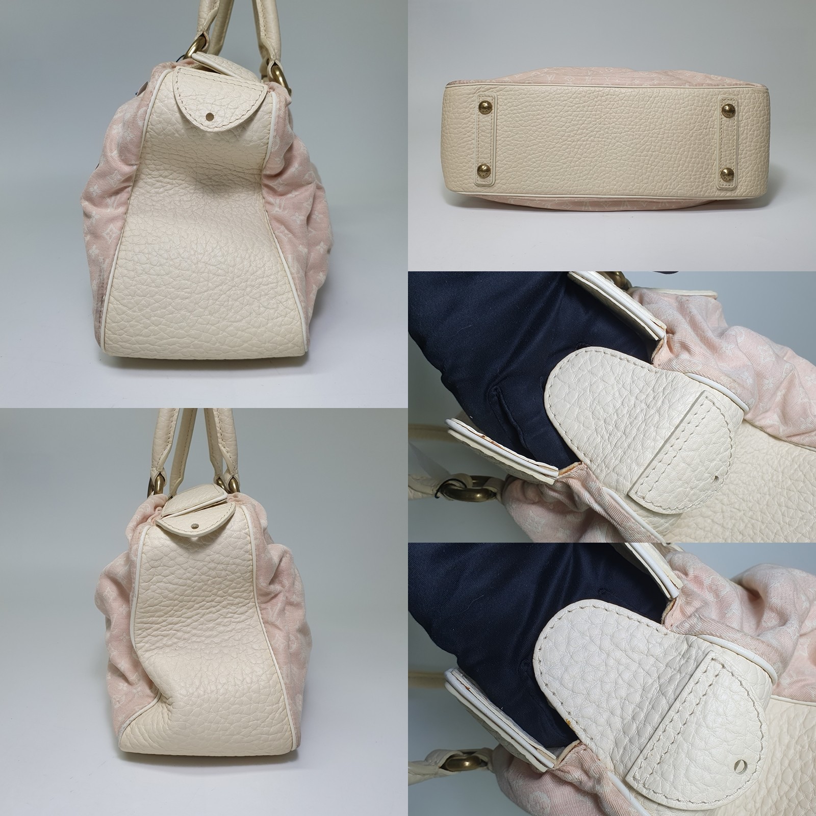 TARIFF FREE Authentic Louis Vuitton Mini Lin Trapeze GM M40064 Genuine CLA889