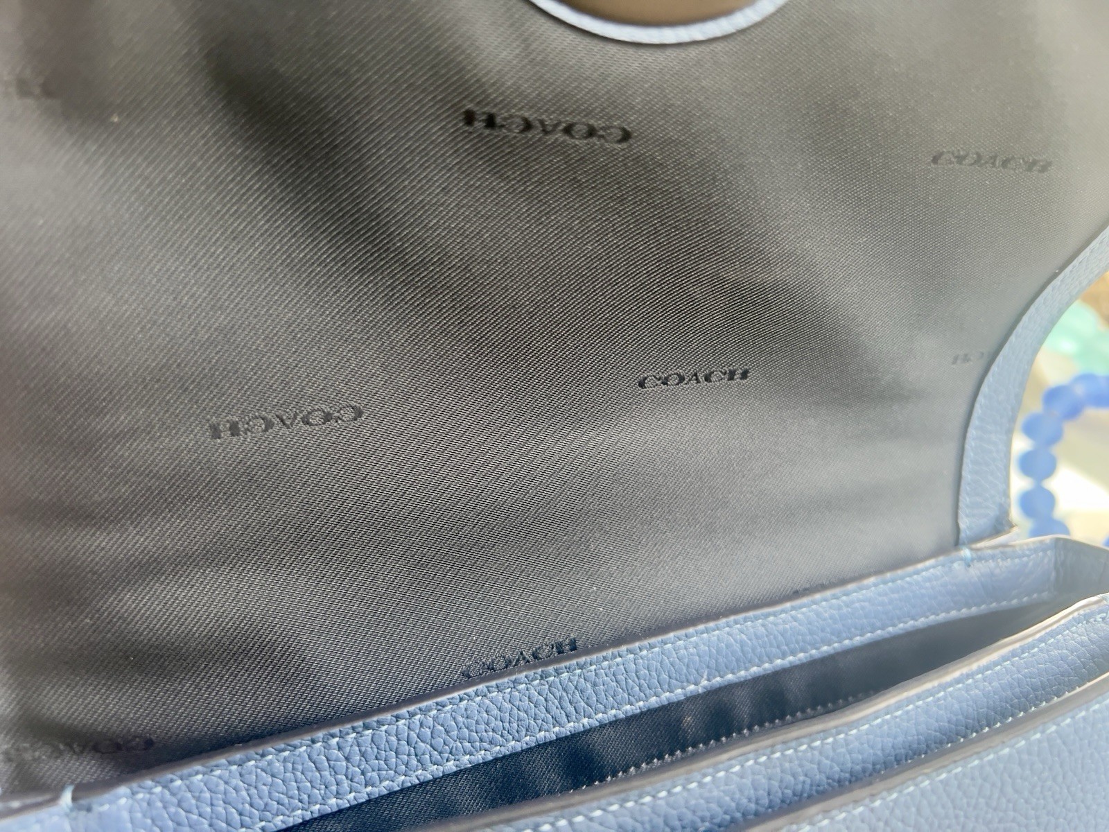 New – Coach Cassie 26 Crossbody Bag Stone Blue – Pebbled Leather – Style 68348