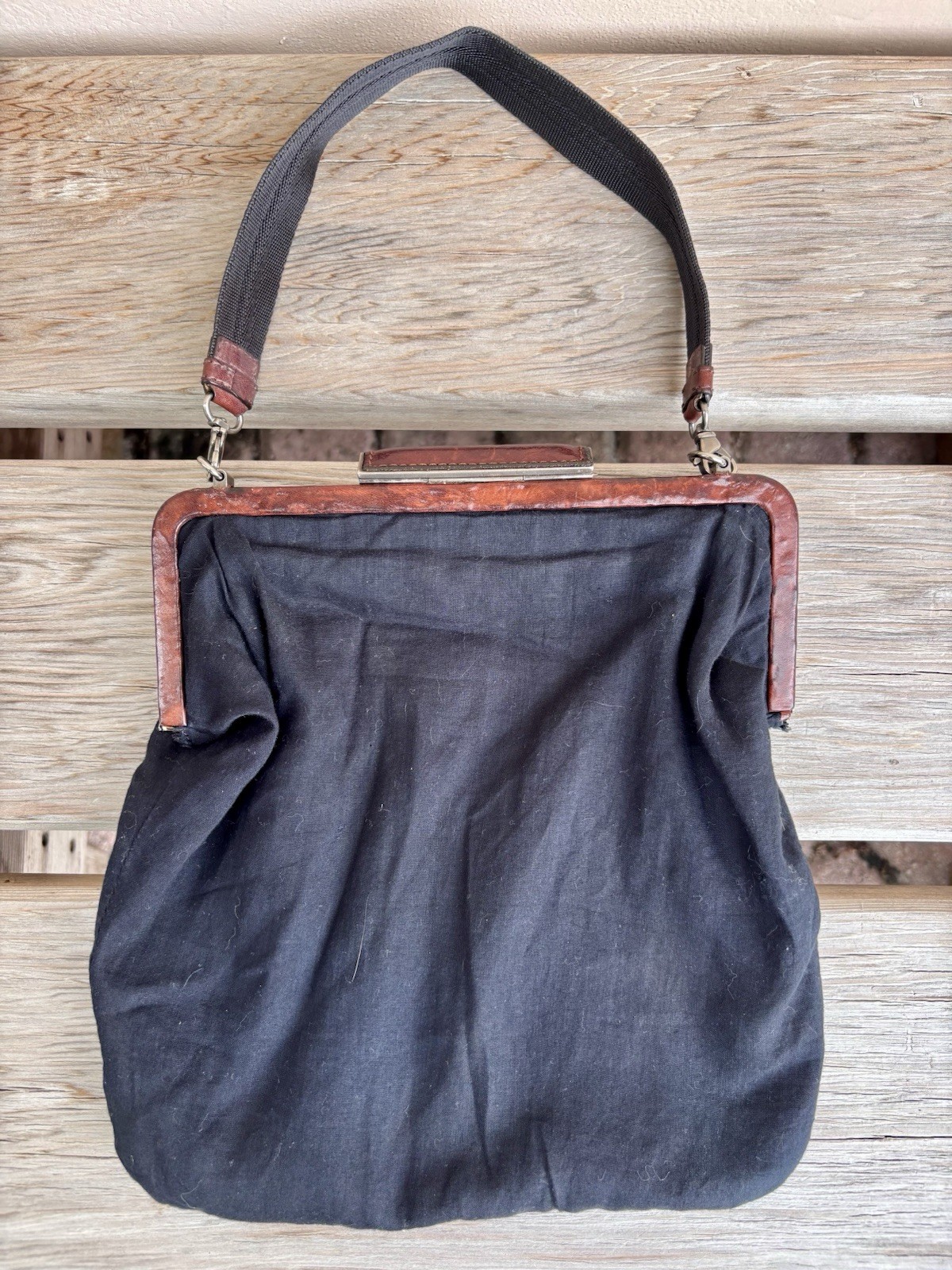 Marni Italy Black Silk Leather Frame Shoulder Bag Textured Artisan Handbag