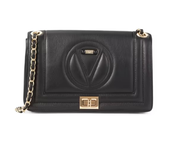 $995. Valentino by Mario Valentino Alice Signature Leather Shoulder Bag Black
