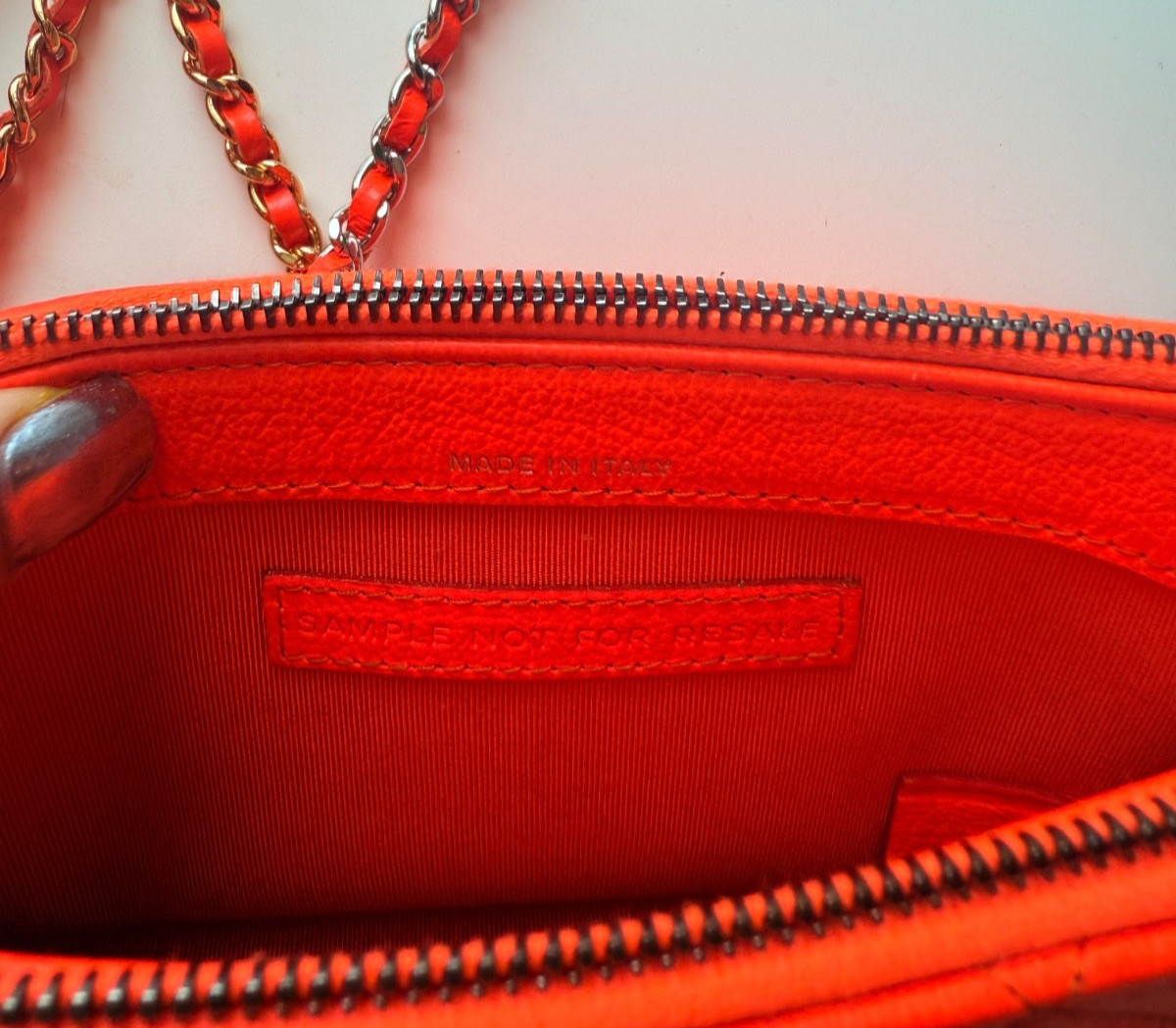 Chanel Gabrielle Quilted Lambskin Clutch with Gold and Silver Chain