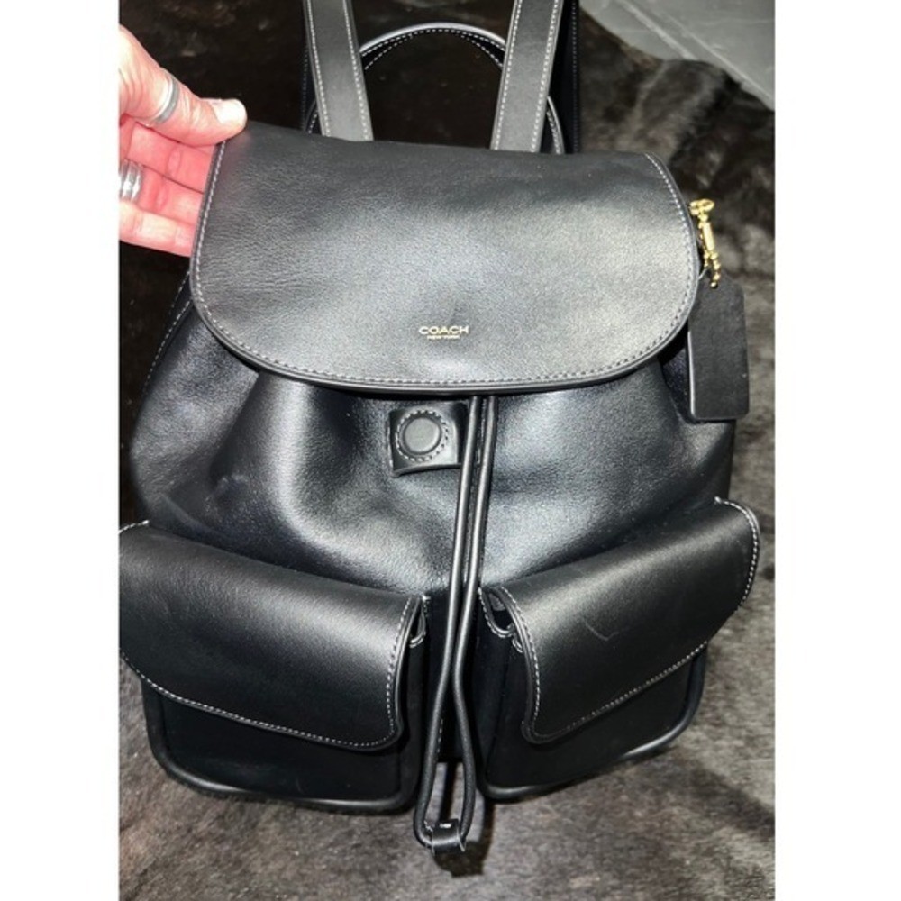Coach Crosby Leather Backpack 28 Women’s Medium Black Excellent