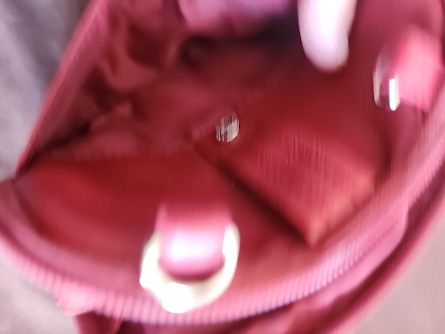 Croft &barrow Red strap not included Handbag ,red Storage Zippers.