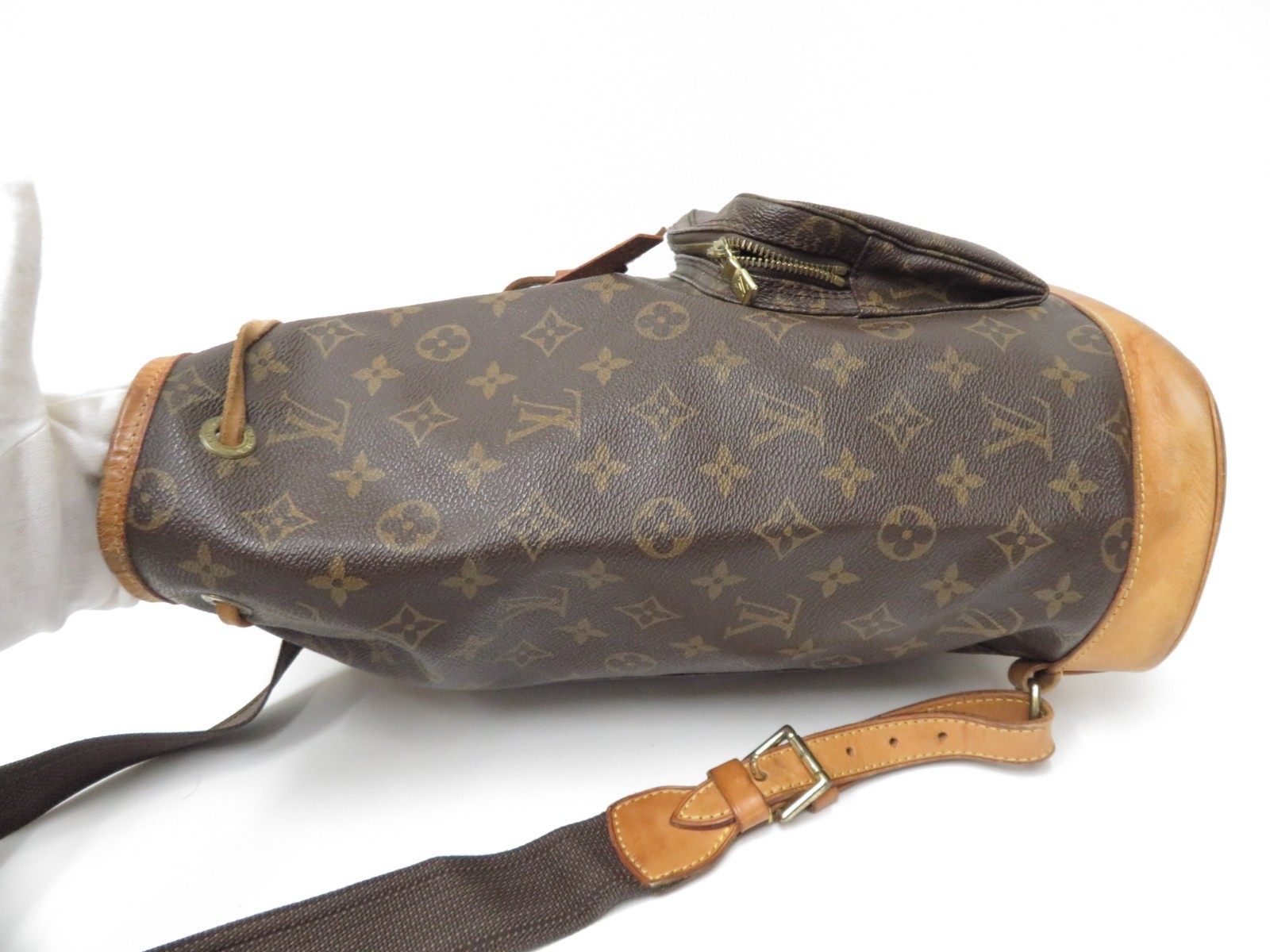Authentic Louis Vuitton Monogram Montsouris GM Backpack F#46911