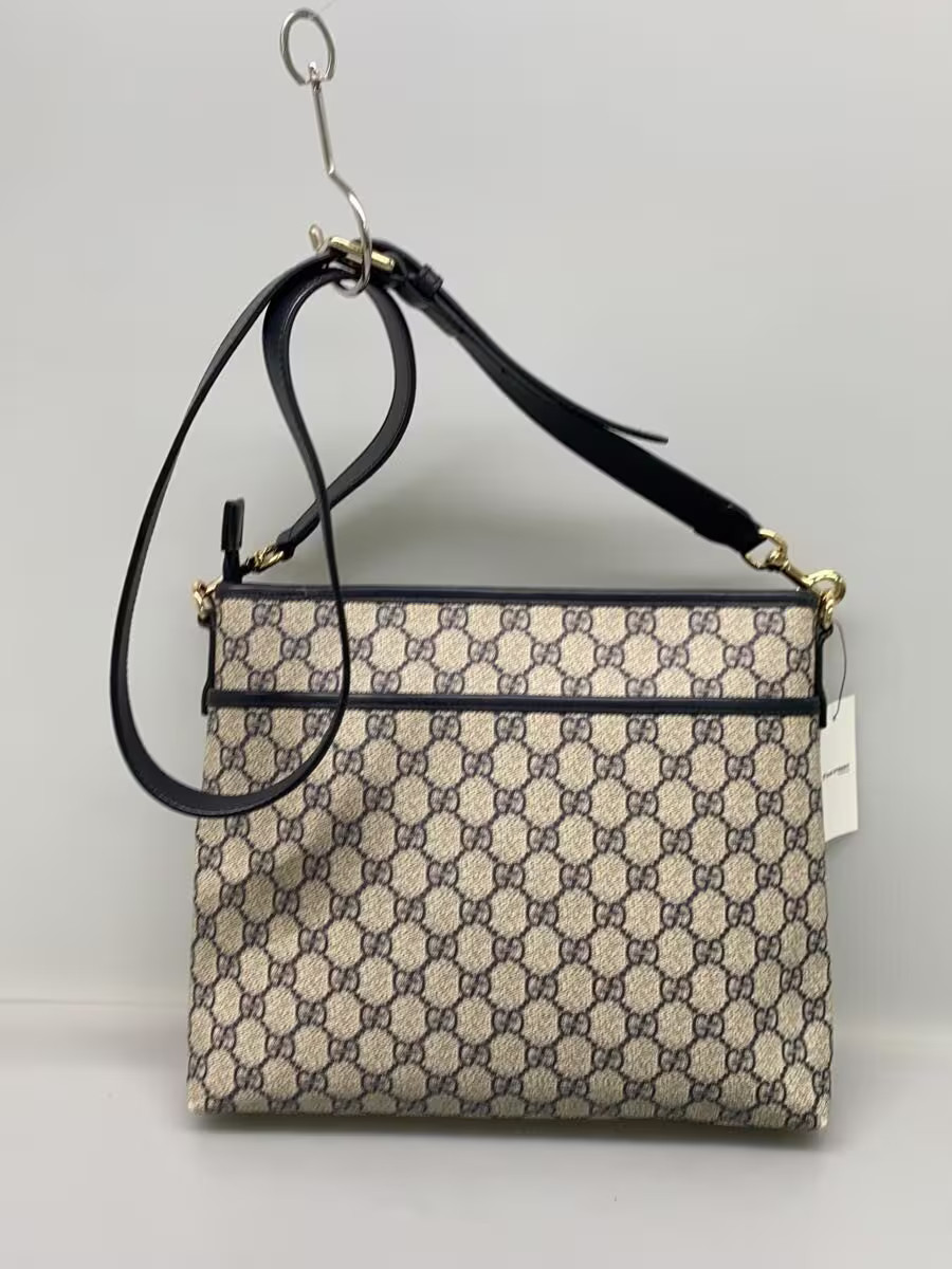 GUCCI Shoulder Bag GG Plus PVC NVY Allover Pattern