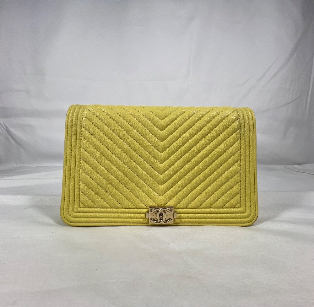 Chanel Chevron Quilted Boy Chain Wallet SPB-MS ID: 343752 (343752)