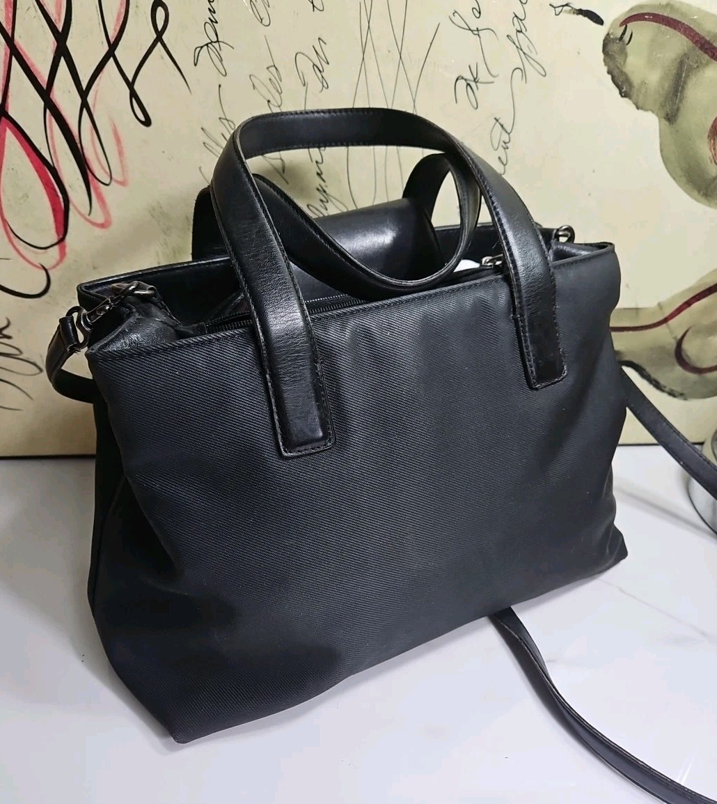 Coach Vtg #7400 Mercer Twill Nylon Fabric Satchel Crossbody/top HandBag 11x8x4.5