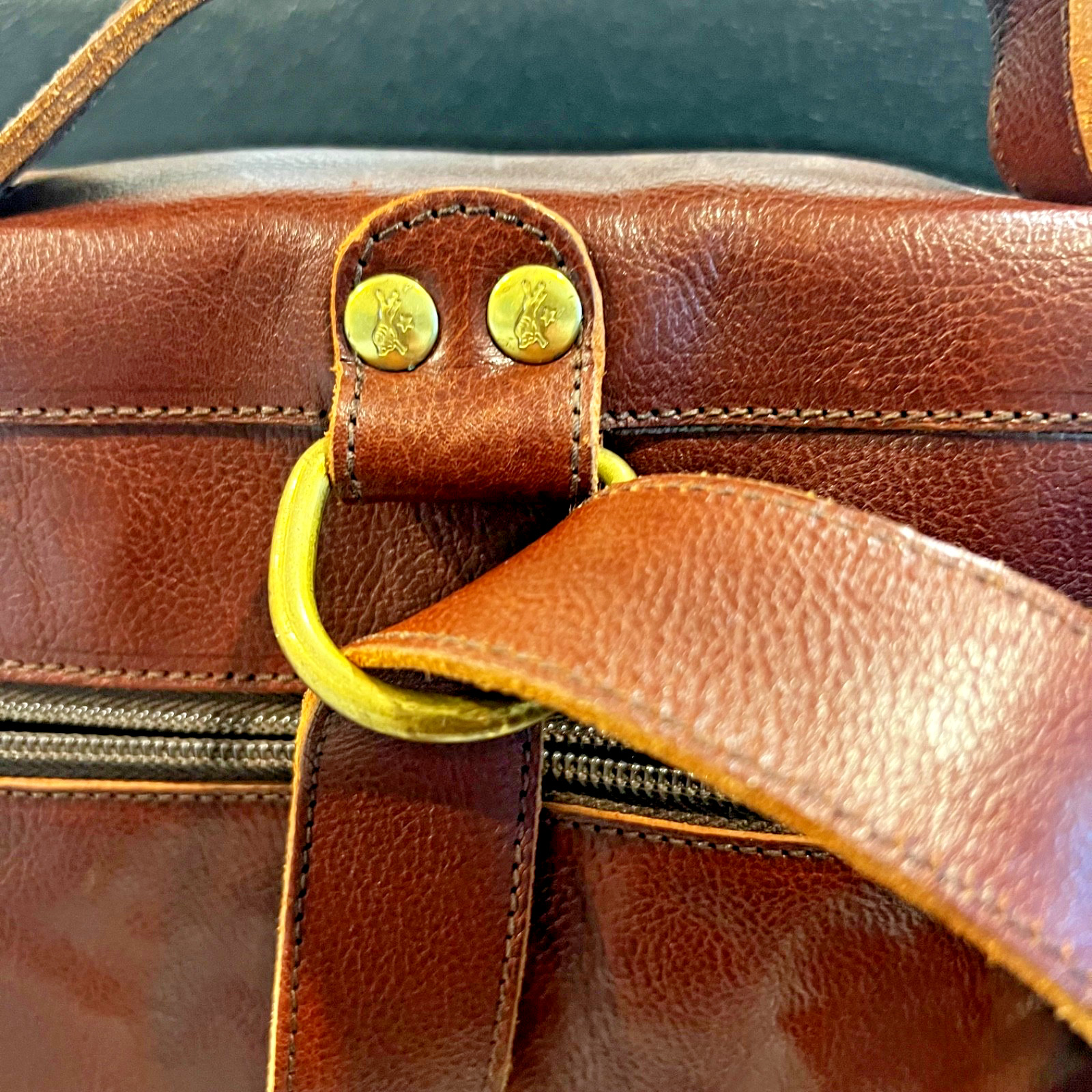 IL BISONTE All Leather Backpack – Brown-