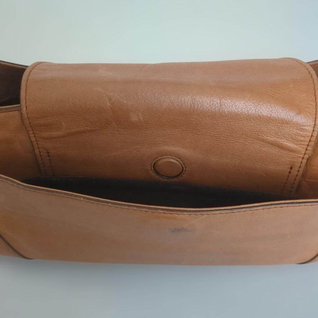 Chloe Vintage Brown Leather Small Shoulder Bag Gold Hardware Made Italy