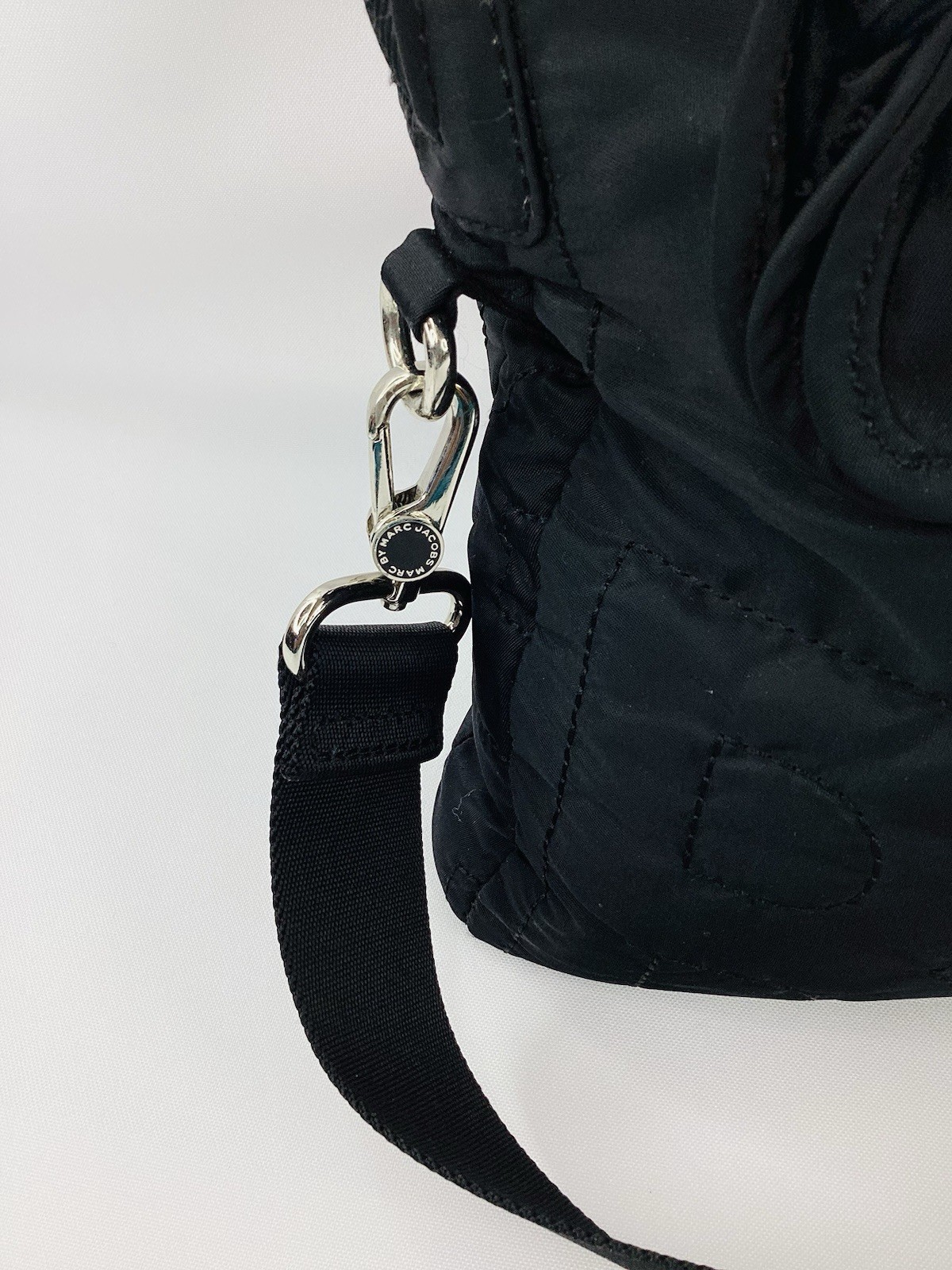 Marc by Marc Jacobs Standard Supply Workwear Quilted Nylon Satchel Black Bag