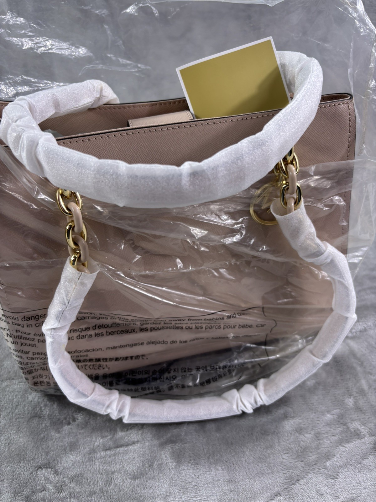 NWT MICHAEL KORS MK Sofia Large Tote Bag Ballet Pink