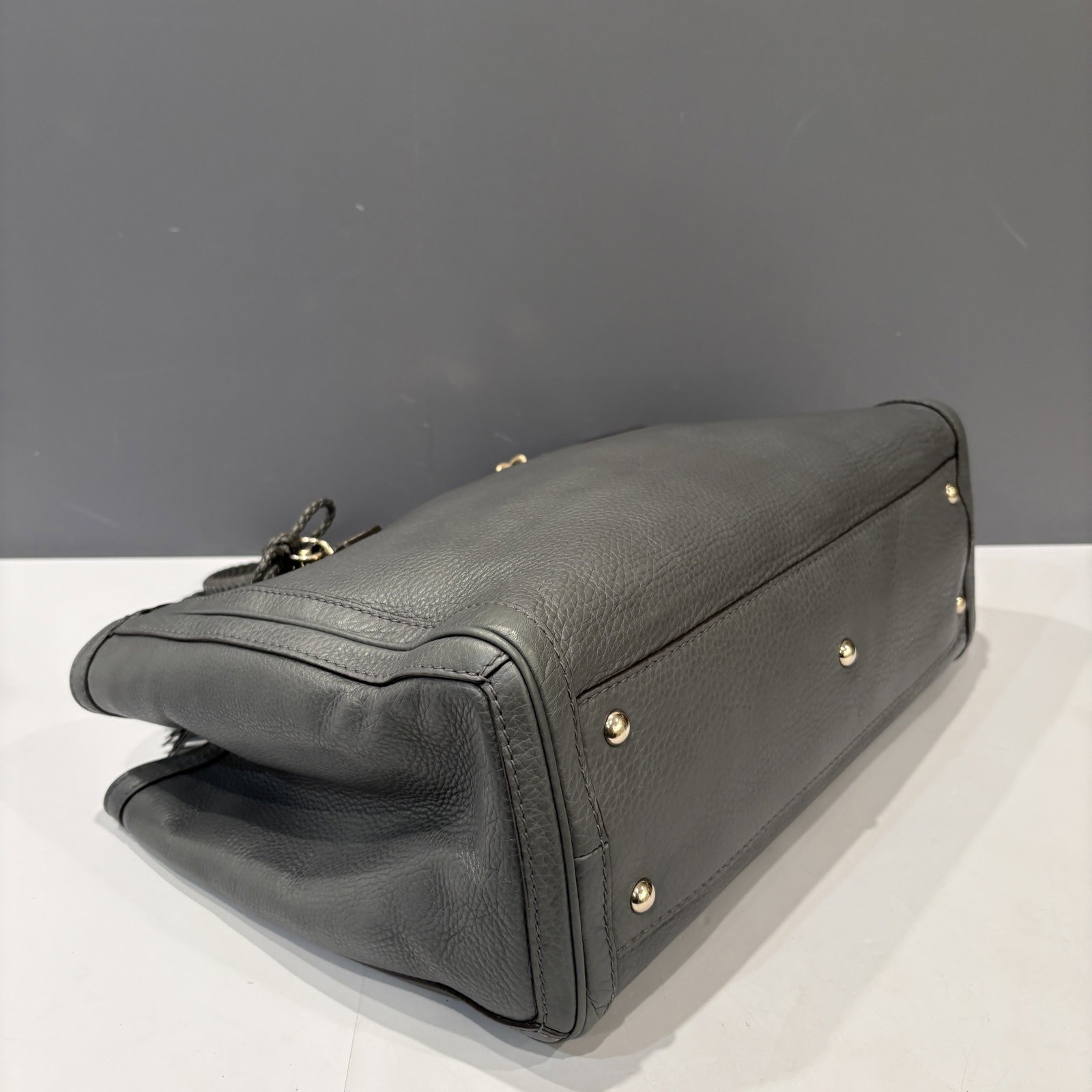 Gucci Tote Bag Charcoal Calfskin (mx040126d5)
