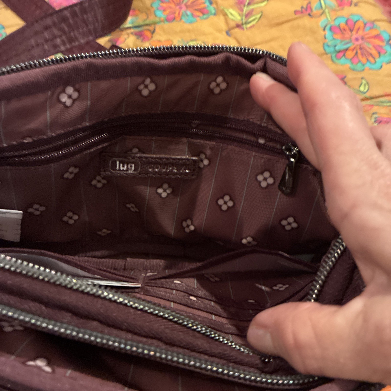 Lug Coupe XL Convertible Crossbody Belt Bag Wine Burgundy NWOT RFID Wallet