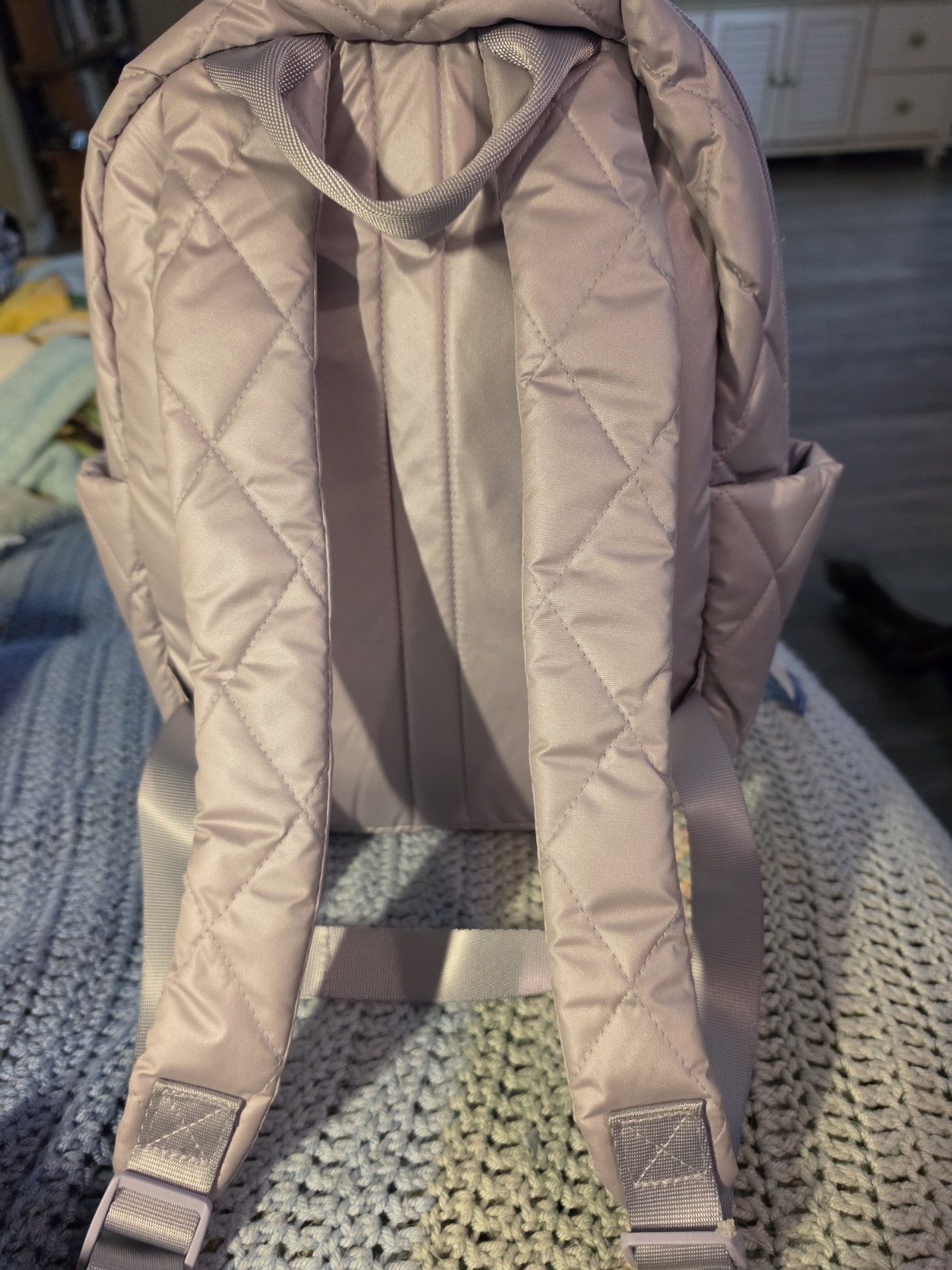 Vera Bradley Wallet And Backpack In Ultralight Lavender Pearl