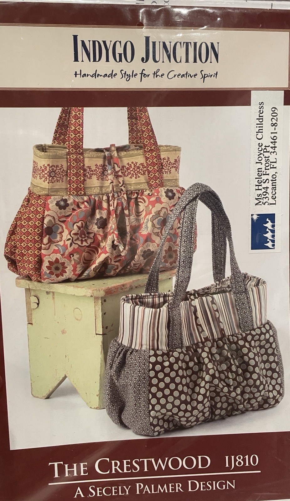 Indygo Junction Humbug Bag Mary Ann’s Purse 8 Patterns Quilted Felted Various