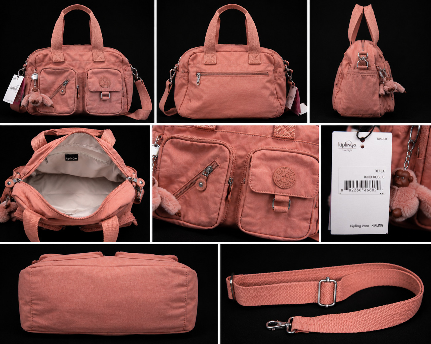 Kipling Defea Shoulder Crossbody Bag Kind Rose B New With Tags NWT MSRP $124