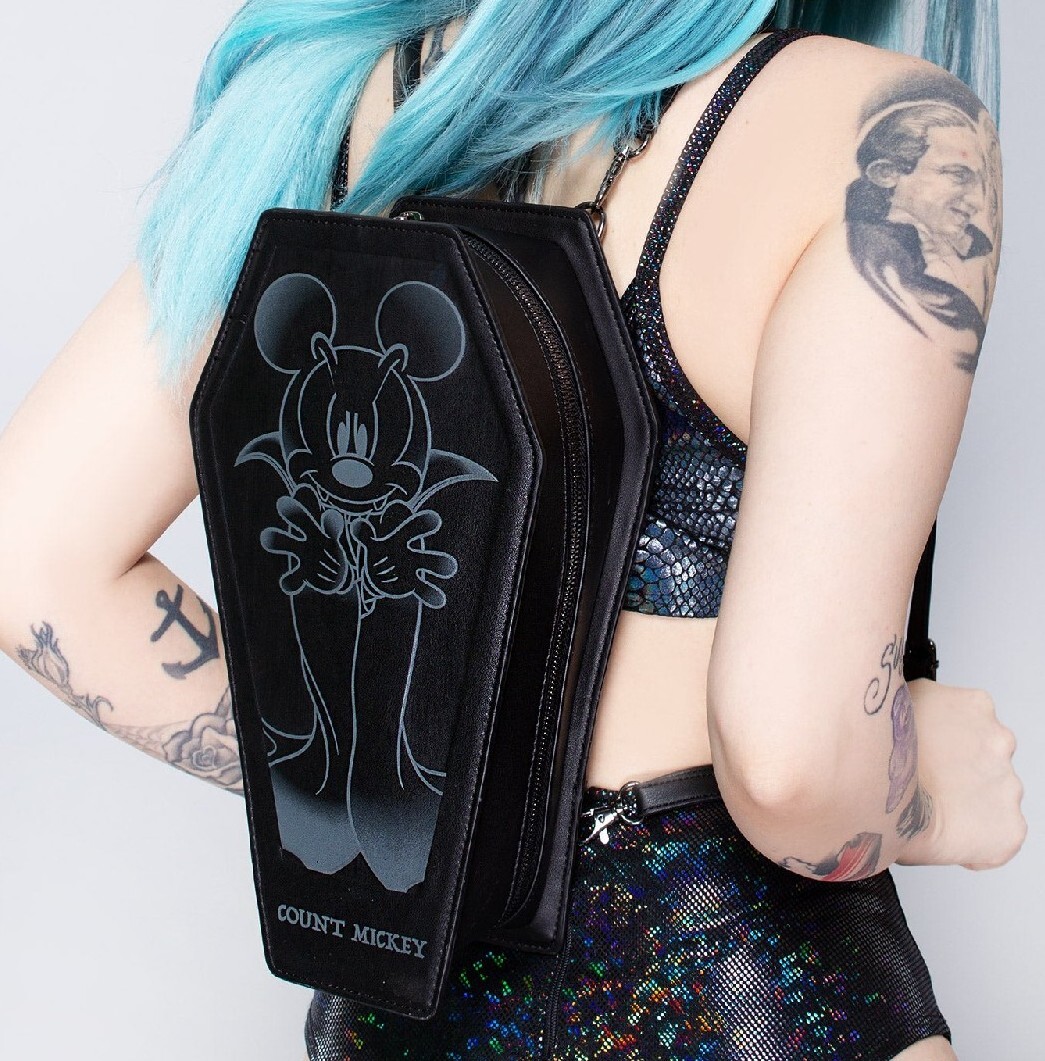 Loungefly Exclusive Disney Count Mickey Coffin Convertible Crossbody Bag