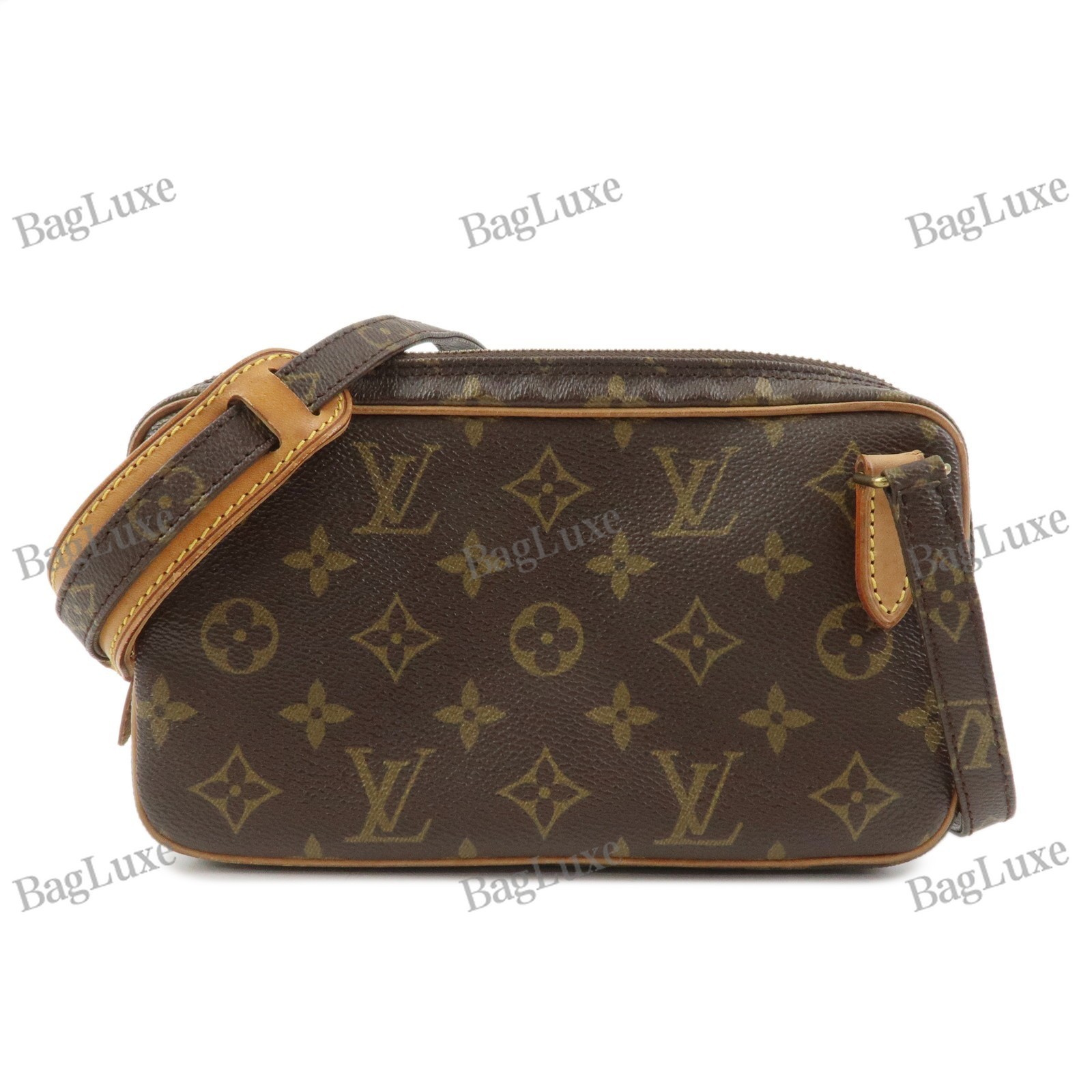 Louis Vuitton Monogram Pochette Marly Bandouliere Bag Brown M51828