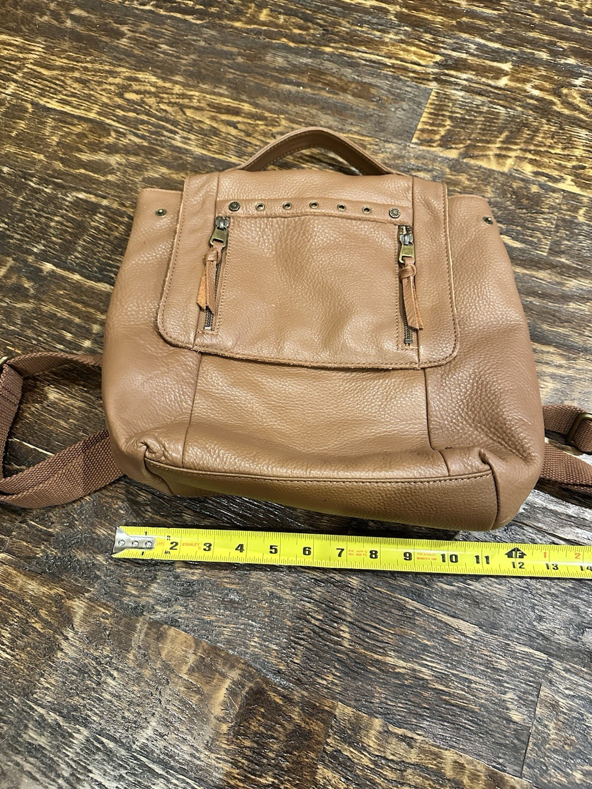 The Sak Genuine Leather Backpack Brown/Cognac