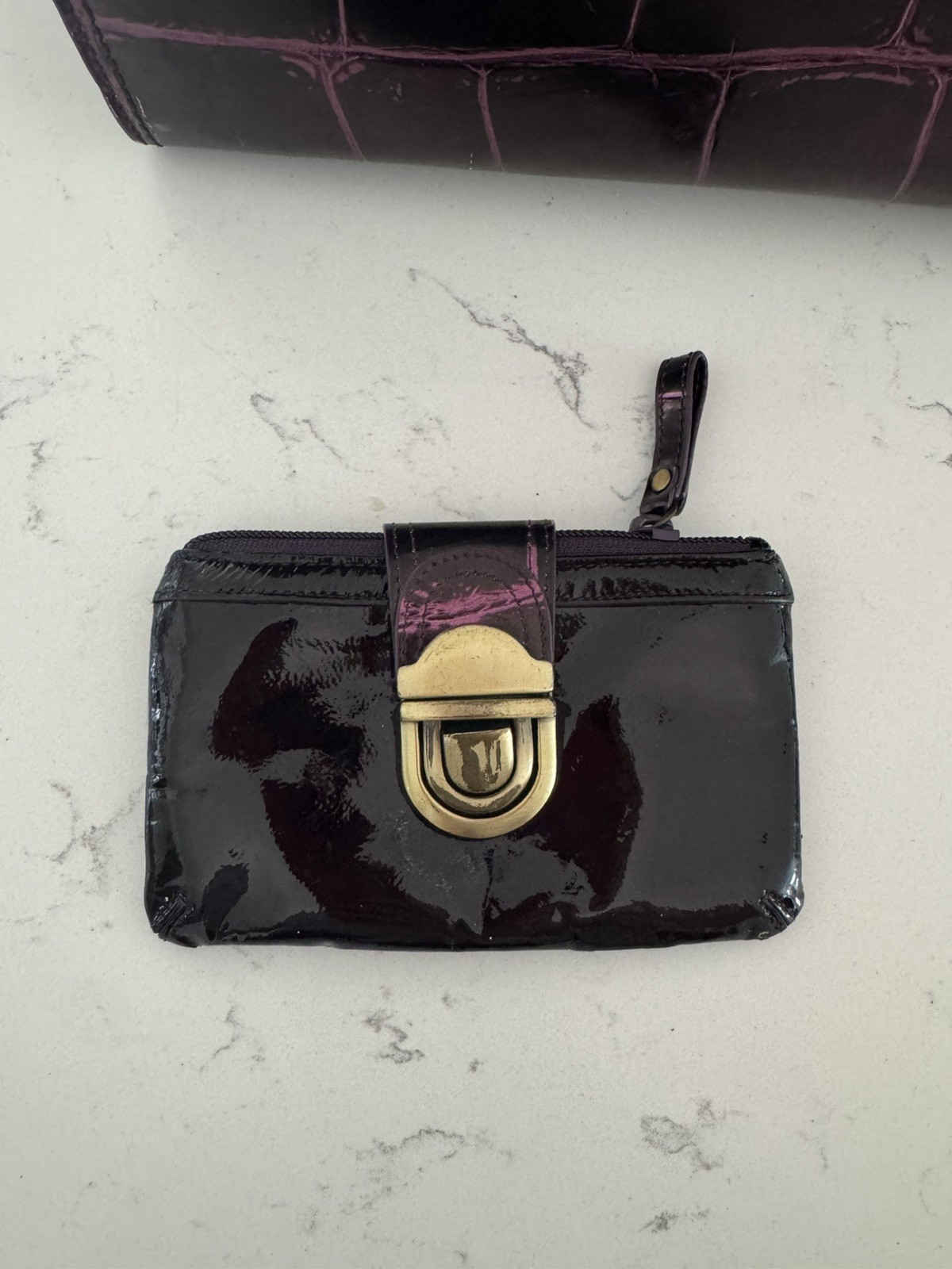 Rocco e Dante Dr. Phil Handbag Italian Purple Crocodile Leather Sauvage VINTAGE