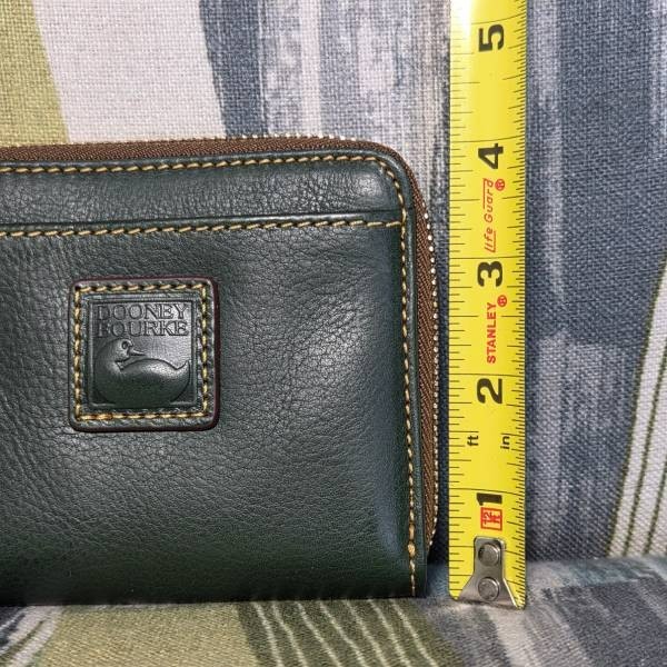 Dooney & Bourke Florentine Small Zip Around Wallet In Ivy Green