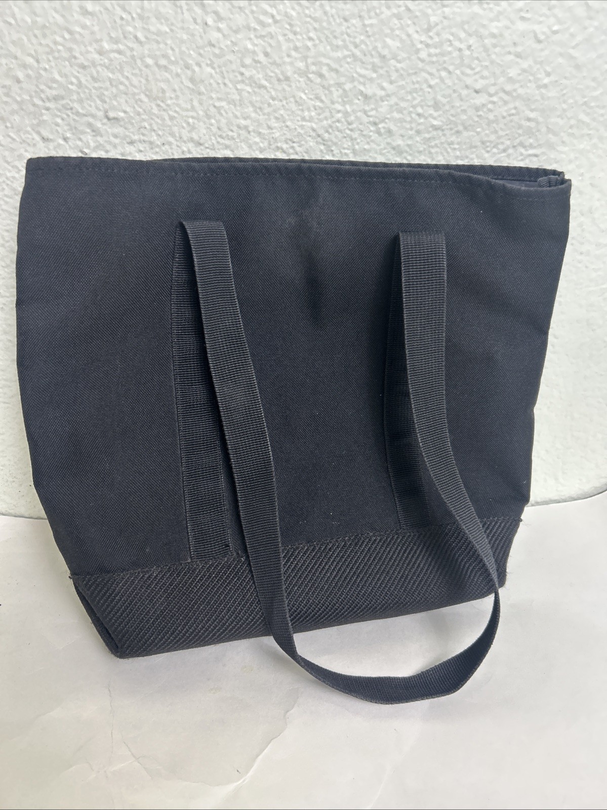 Y2K Small Black Dickies Tote Bag Polyester 13x10x3 Flaw Lining Peeling