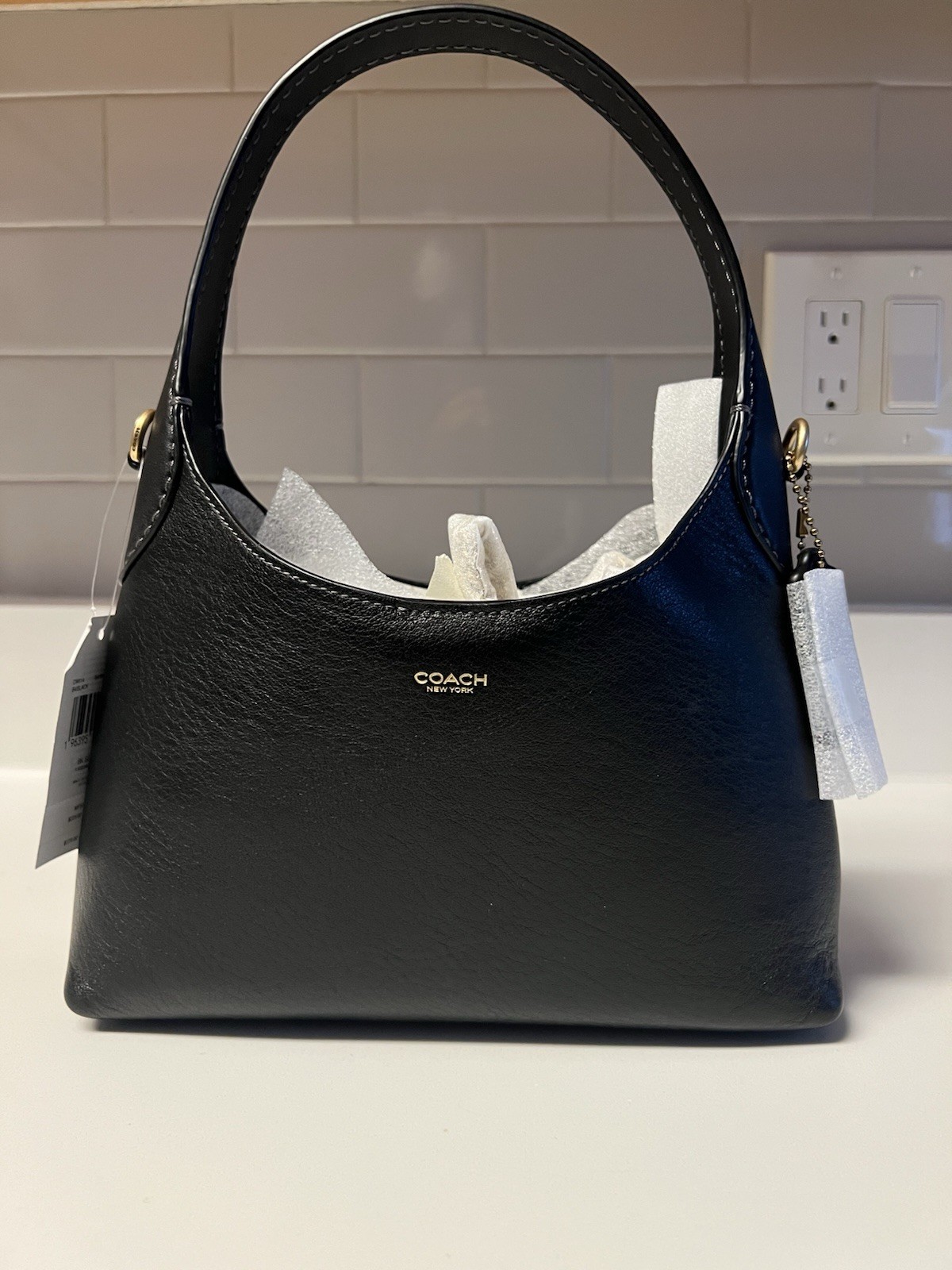 Coach Brooklyn 23 In Brass/Black. CW614. NWT.