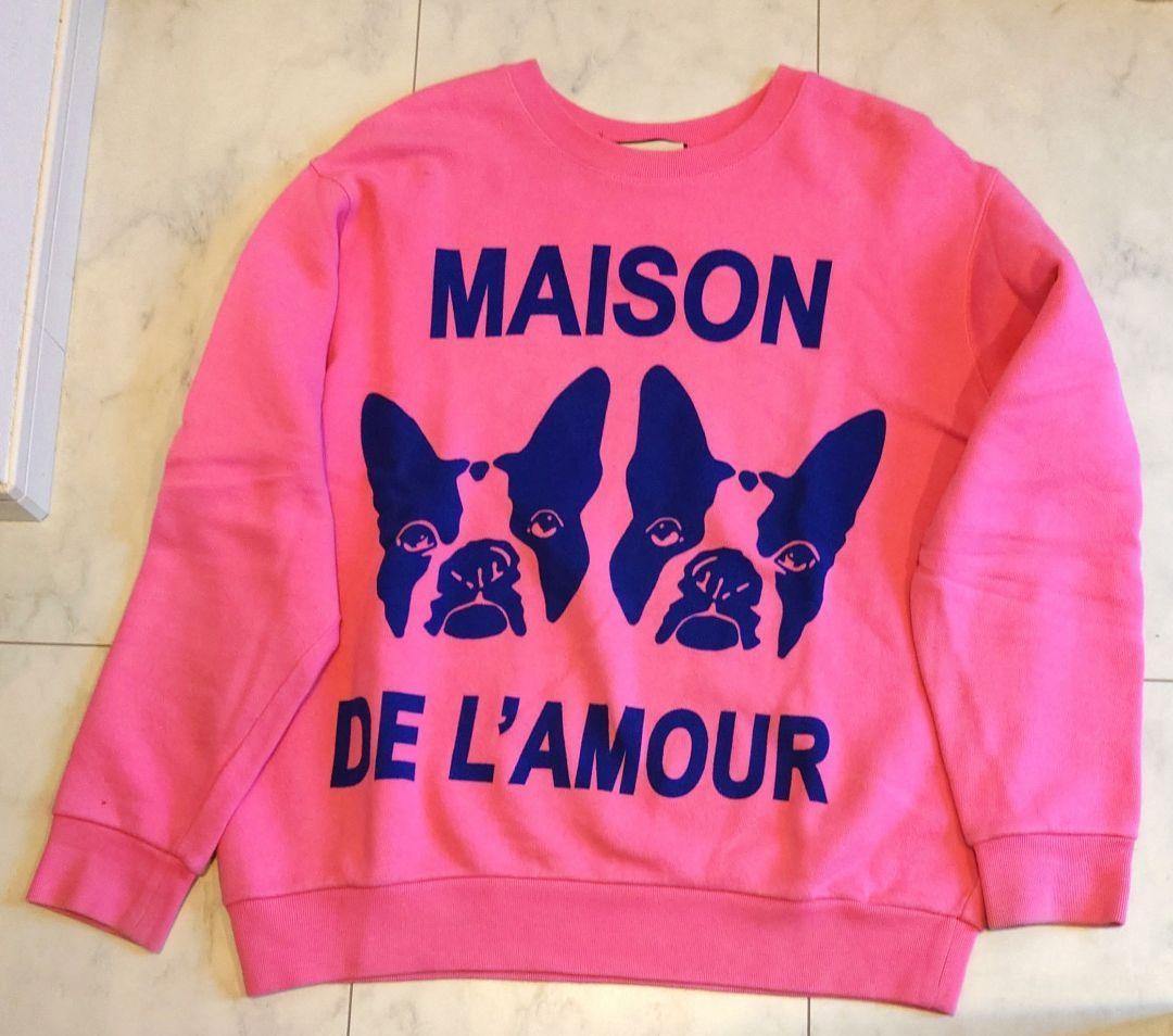 Gucci MAISON DE L’AMOUR Cotton Sweater Long Sleeve Italy Made