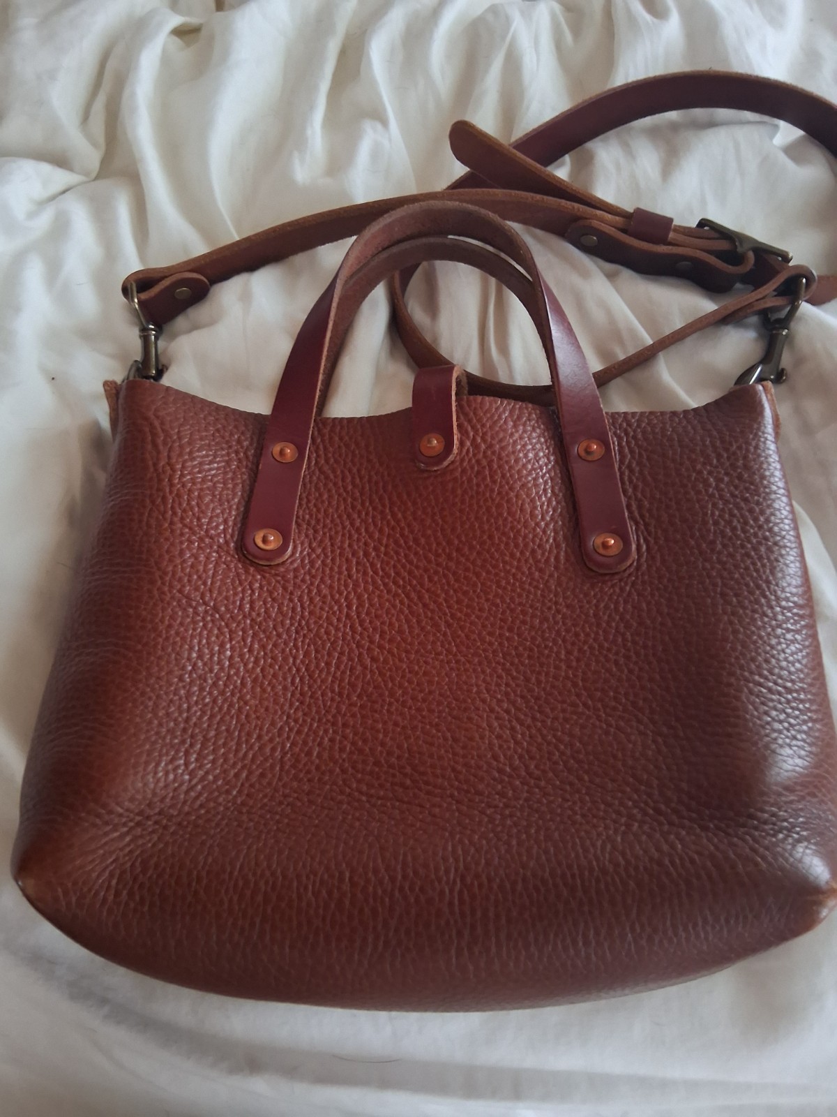 Go Forth Goods Mini Avery Tote Saddle Crossbody