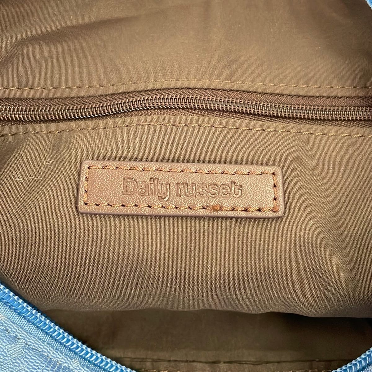 Daily russet Blue Gray Dark Brown Jacquard Shoulder Bag