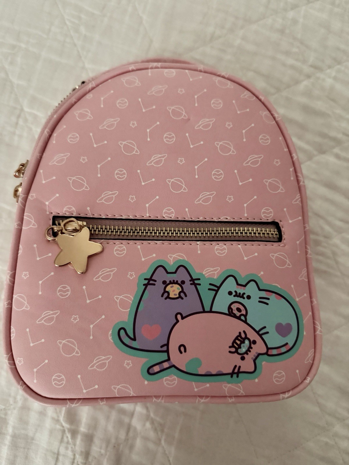 Pusheen The Cat Unique Vintage Purse Tote Bag Mini Backpack