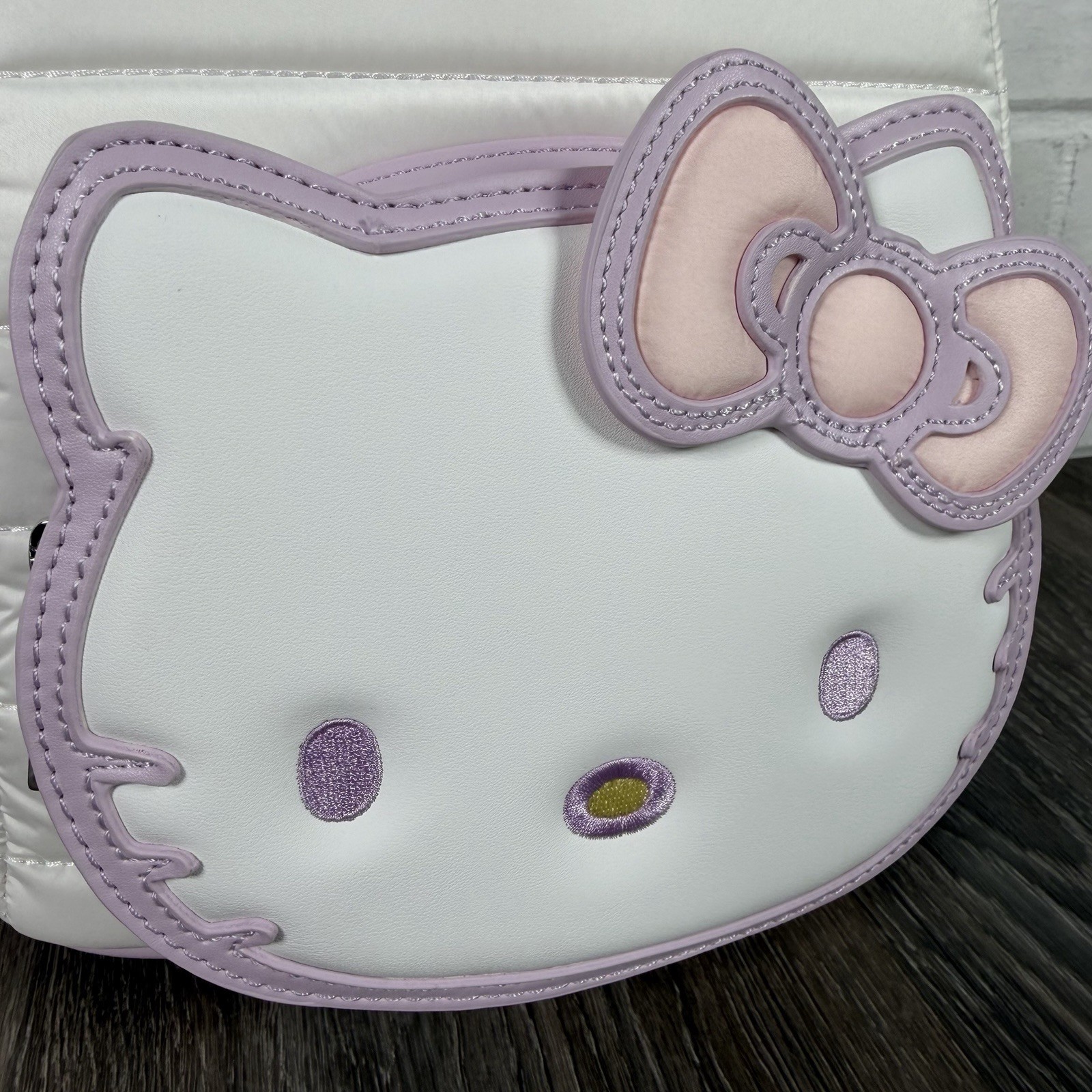 Loungefly Sanrio Exclusive Hello Kitty Quilted Texture Mini Backpack Puffer NEW