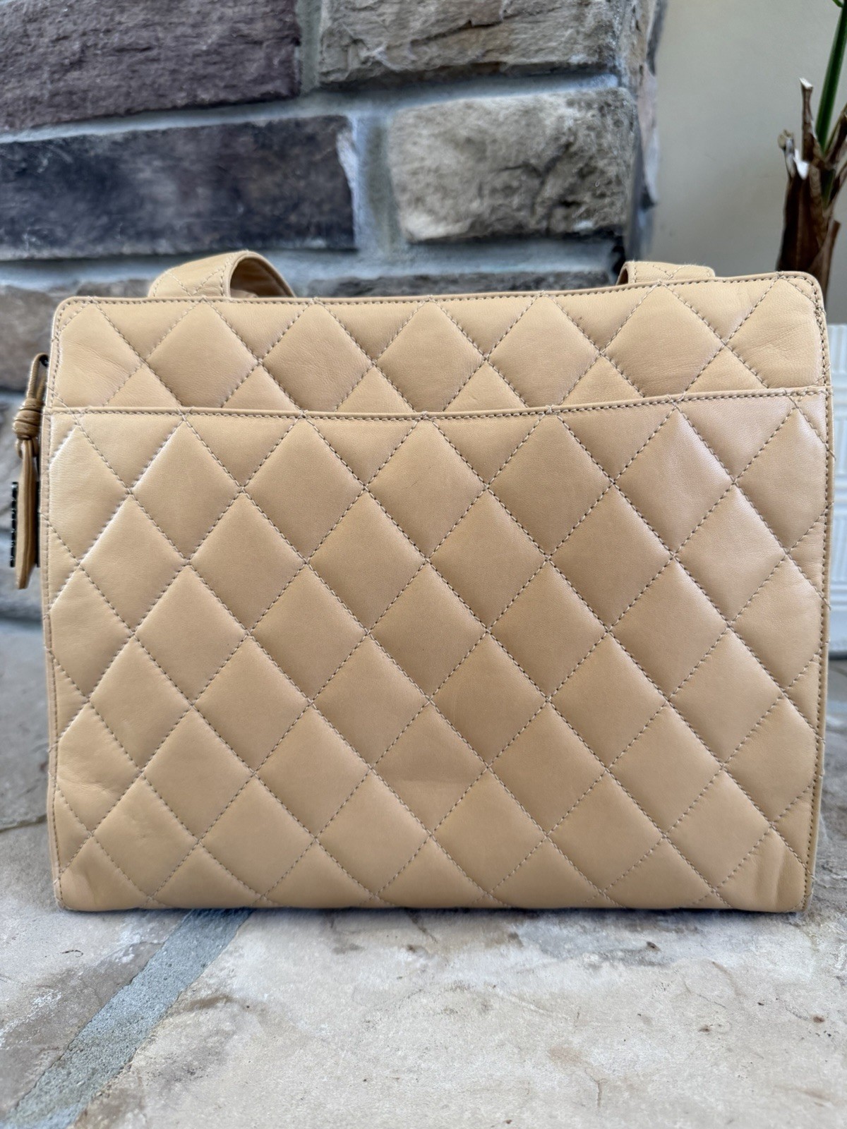 Chanel Vintage Matelasse Quilted Leather Shoulder Bag