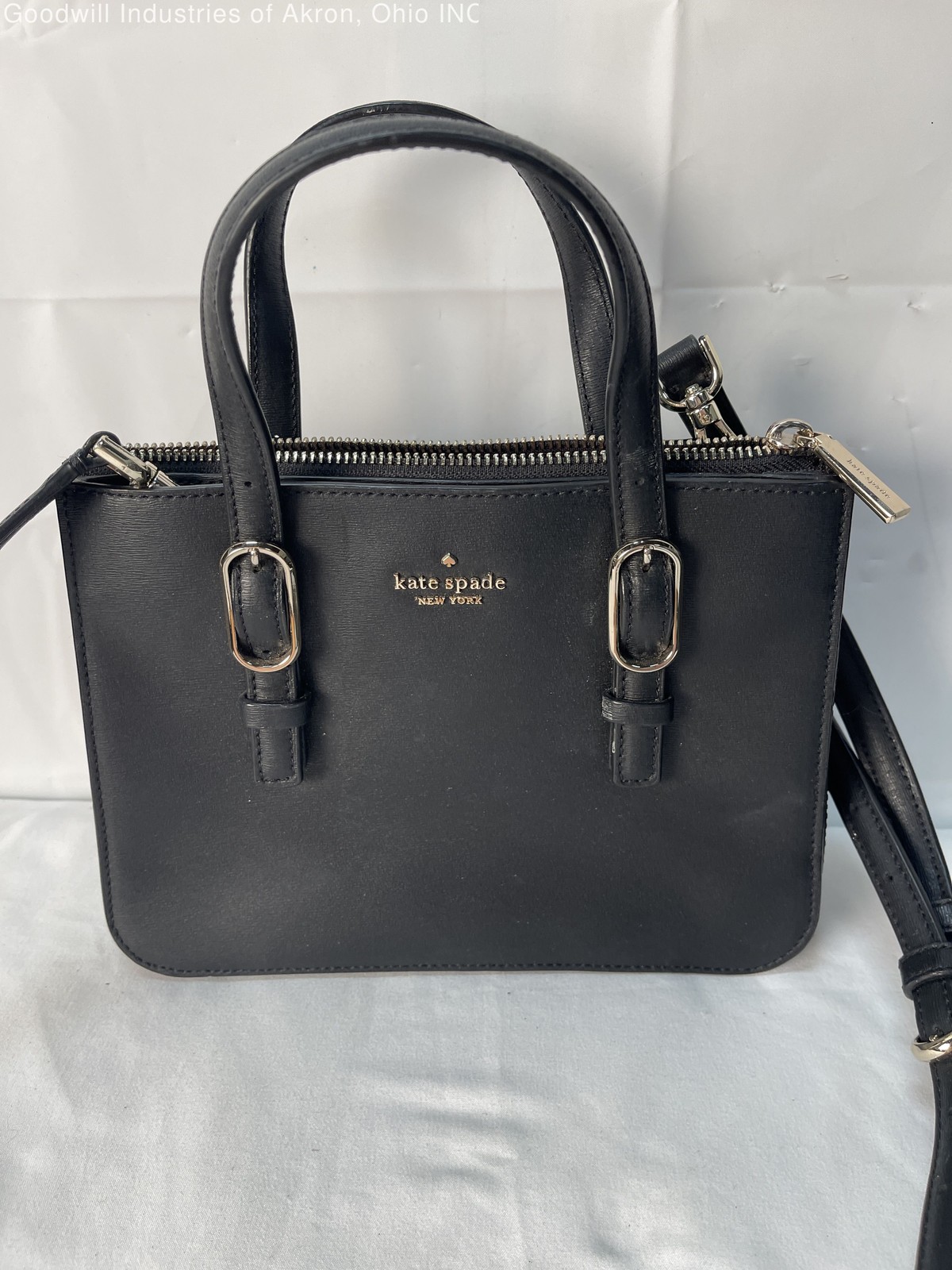 Gently Loved Certified Authentic Black Kate Spade Leather Satchel Handbag