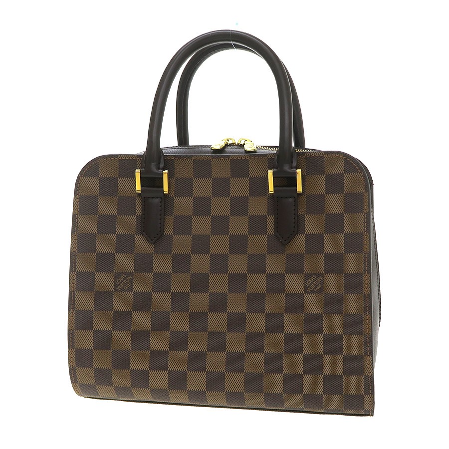 Louis Vuitton Triana N51155 Coated Canvas Brown Bag #SAB15603