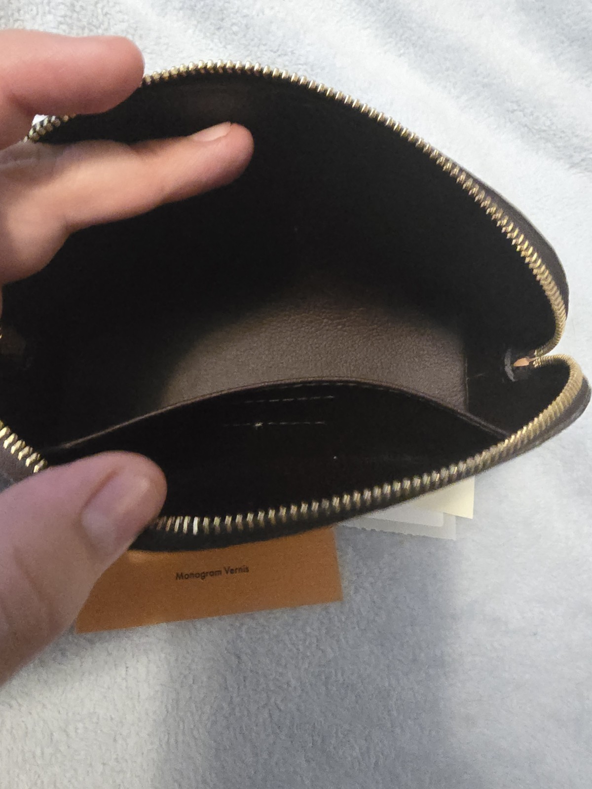 Louis Vuitton Pochette Cosmetic Pouch Amarante Leather Monogram Vernis
