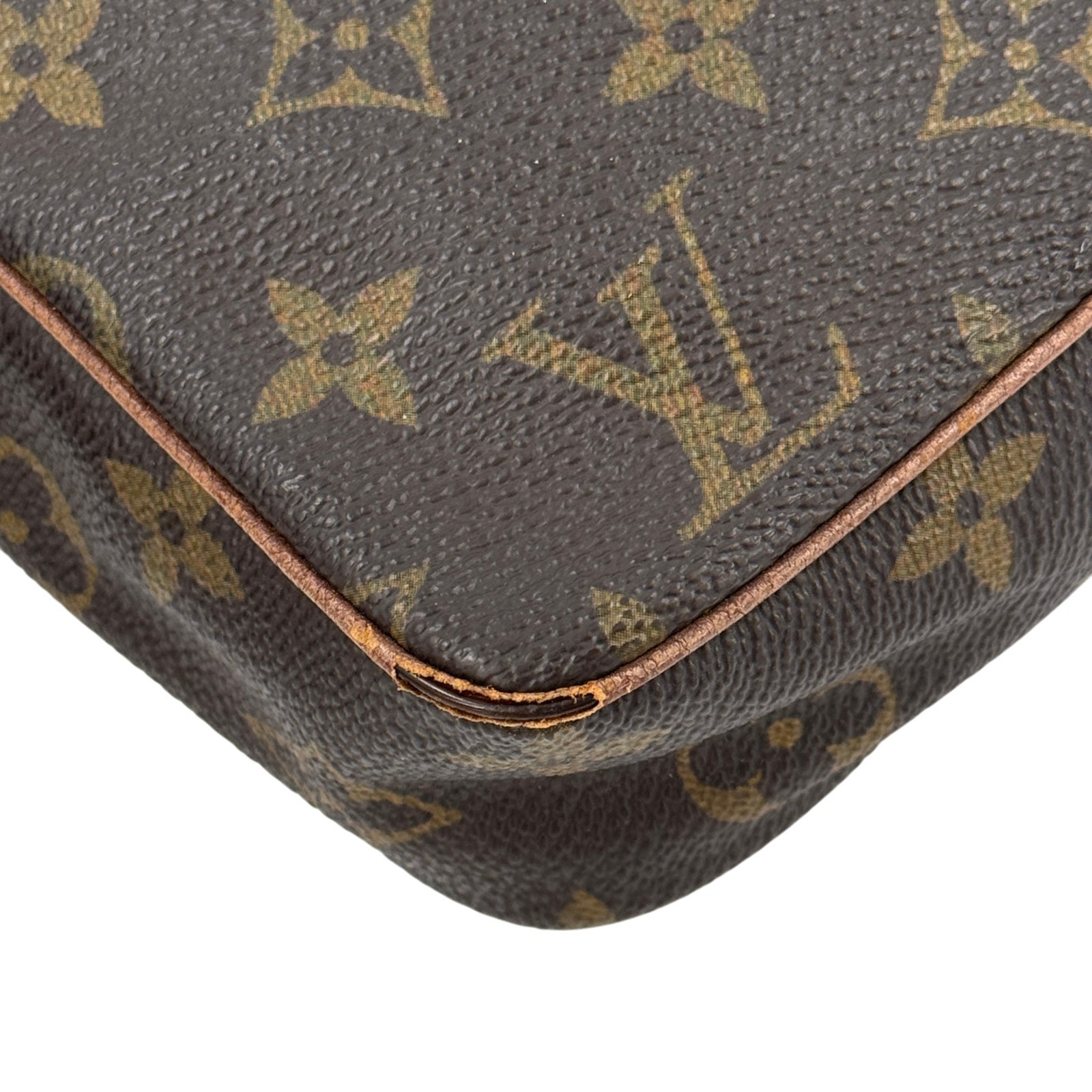 LOUIS VUITTON Old Danube Monogram Canvas Brown Shoulder Bag M3552