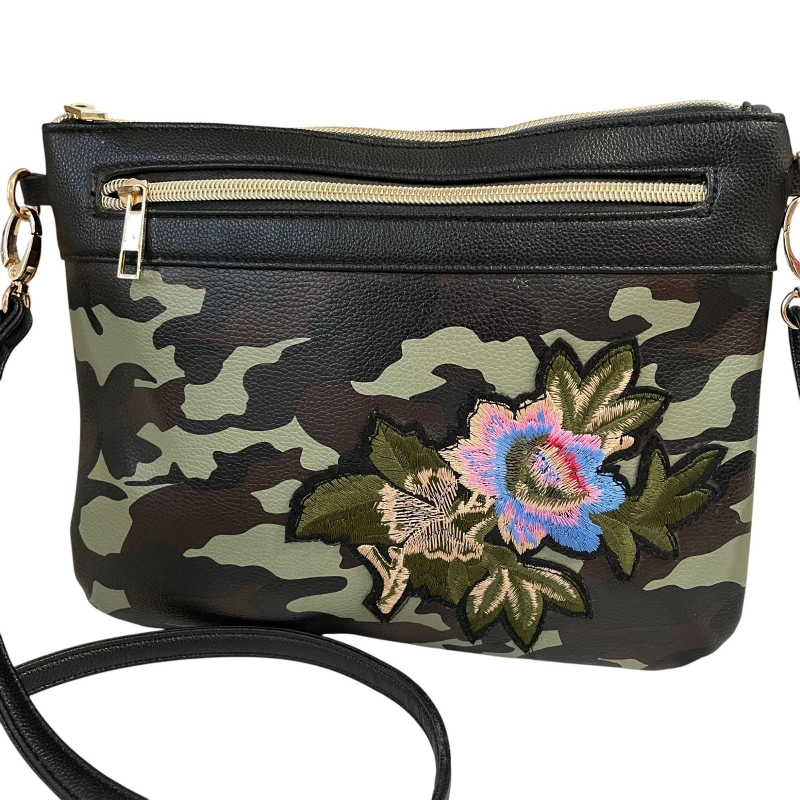 Camo Floral Concealed Carry Crossbody Bag Embroidered CCW Militarycore