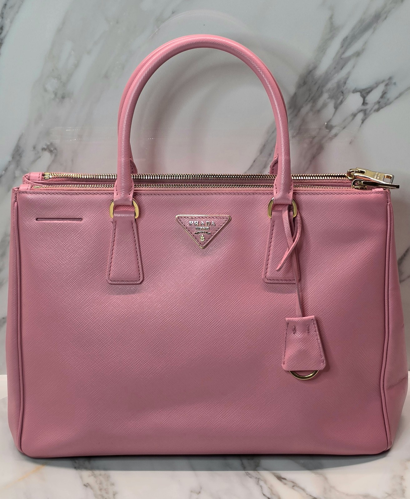 PRADA Galleria Double Zip Tote/Shoulder Bag MSRP: $2,350