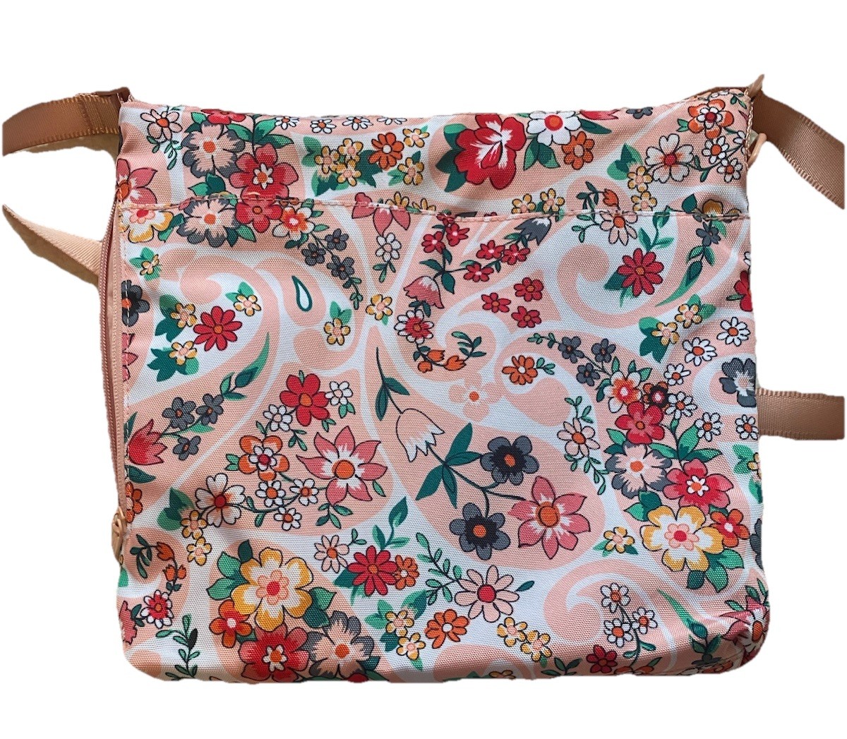 Vera Bradley water repellent Pink Crossbody Bag Hipster Pocketbook Cottagecore