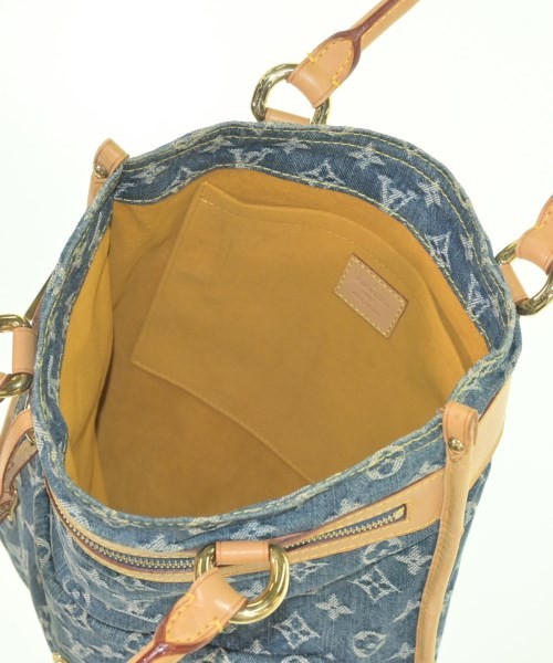 LOUIS VUITTON Flat Shopper Tote Bags Monogram Denim Blue M95018 2200614244106