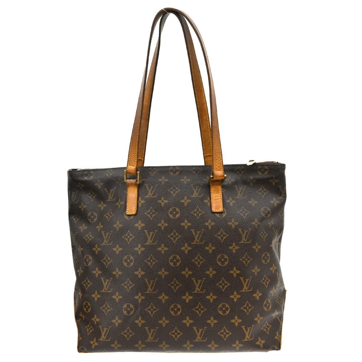Best02 LOUIS VUITTON CABAS MEZZO HAND TOTE BAG MONOGRAM M51151 AR0024 YQ06978