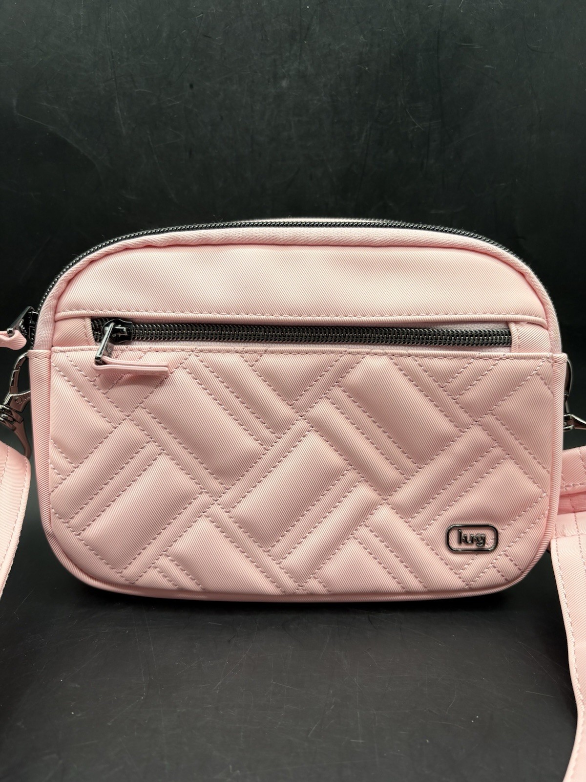 Pink Lug Super Coupe 3 Satin Luxe Convertible Crossbody Bag
