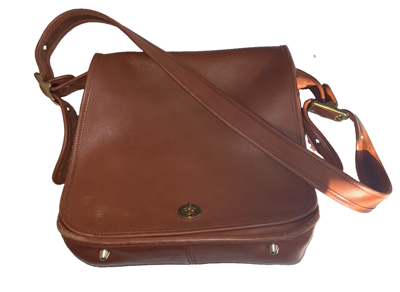 VTG 19070’s Coach Stewardess Bag E050-9525 Tanned Cowhide Nice!