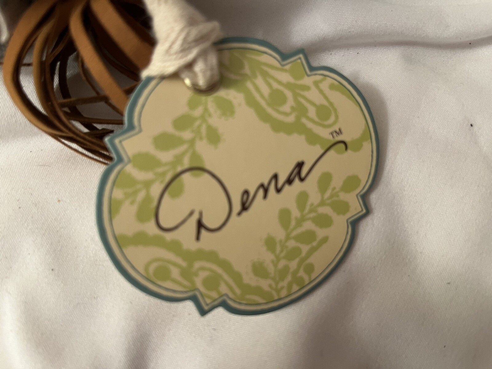 DENA Designs Overnight SHOULDER BAG TOTE & Cosmetic Paisley Floral Travel EUC