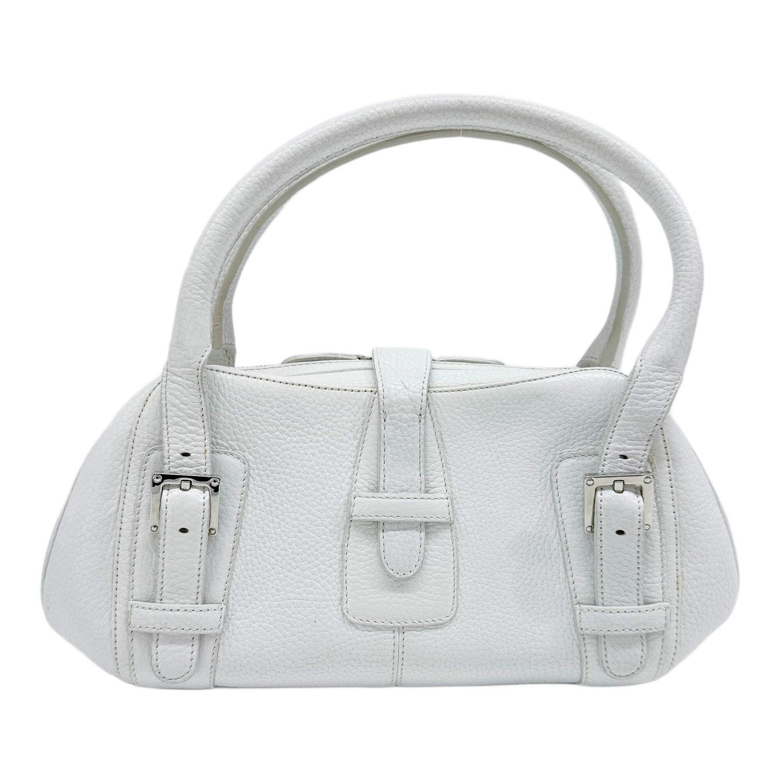 LOEWE Senda White Shoulder Bag