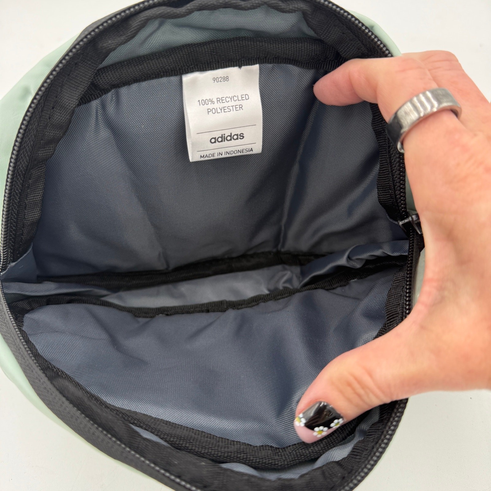 Adidas Mint & Black Core Waist Pack Fanny Bag NWOT